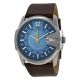 Diesel Not So Basic Blue Dial Brown Leather Men's Watch